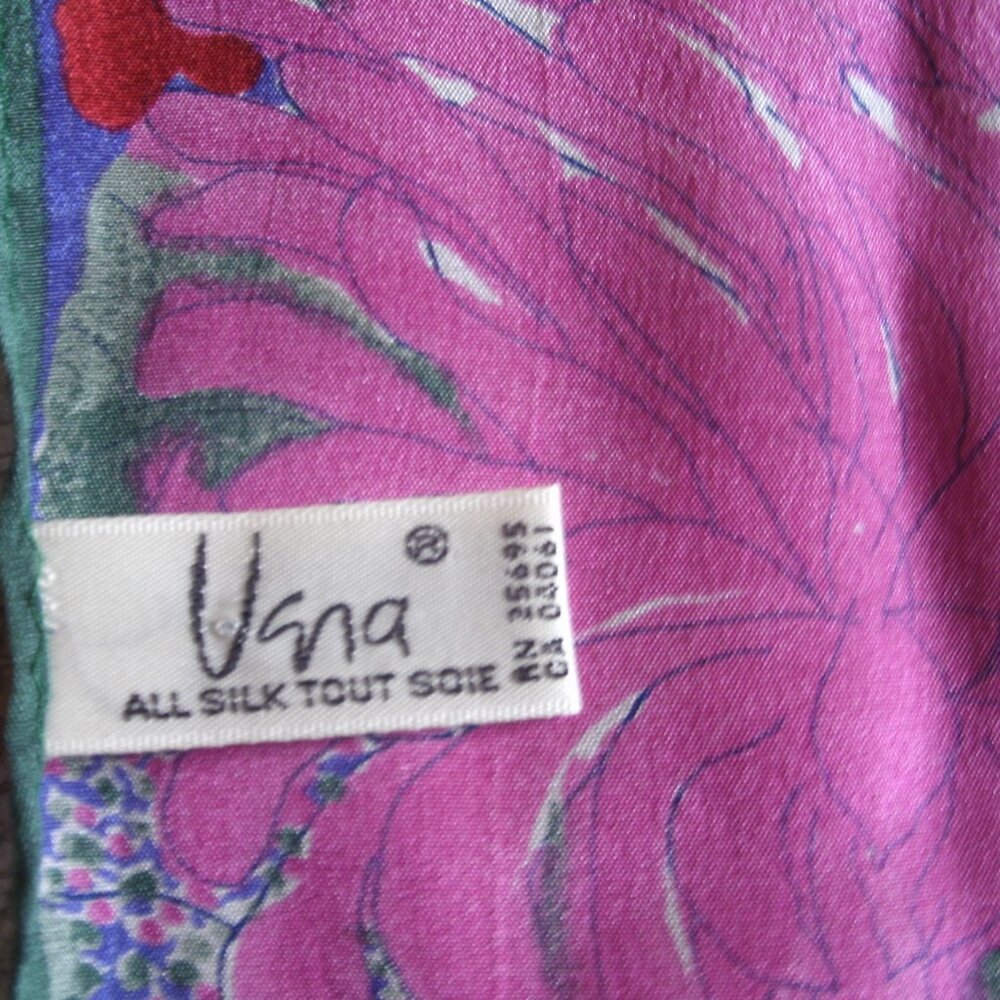Vintage Vana Silk Square Scarf - Picture 3 of 6